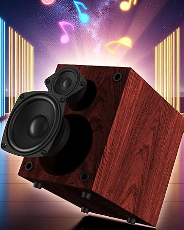 Wooden Enclosure Warm and Rich Sound stereo system for home cd player