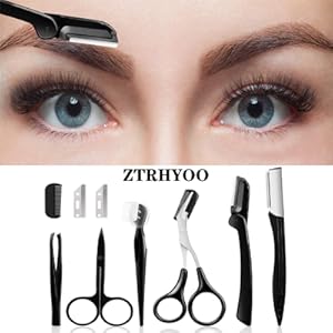 Eyebrow Razor, Eyebrow Kit, 9 in 1 Multipurpose Exfoliating Dermaplaning