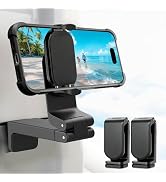 CreaDream 2 Pack Airplane Phone Holder, 360 Rotation Phone Mount for Travel Essentials, Adjustabl...