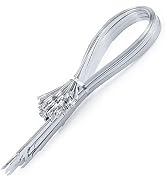 Metal Zip Ties of 100 Pcs, 20 IN SUS 304 Stainless Steel Cable Ties, Heavy Duty Metal Zip Ties fo...
