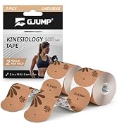 GJUMP Floral Sports Kinesiology Tape – 40 Precut Strips, Athletic Tape for Running, Dance, Yoga &...