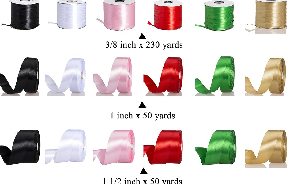 solid satin ribbon