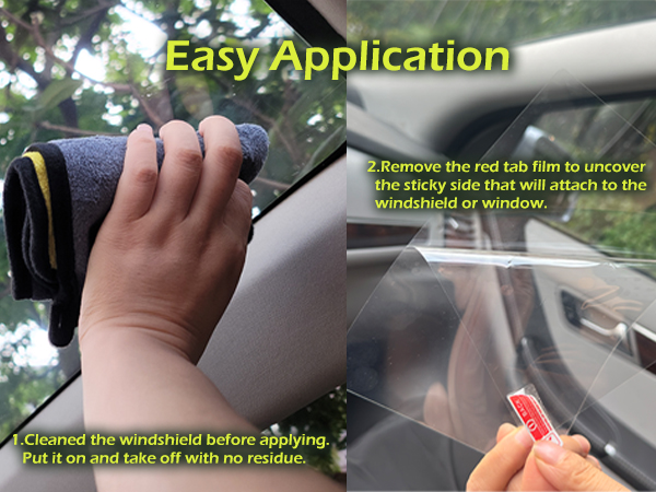 Windshield Sticker Applicator Electrostatic Film for Easy Application