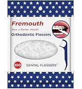Fremouth Upgraded Orthodontic Flossers for Braces - Ortho Dental Floss Picks, 100 Count (Pack of 1)