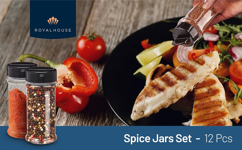 Spice Jars 12 Pack