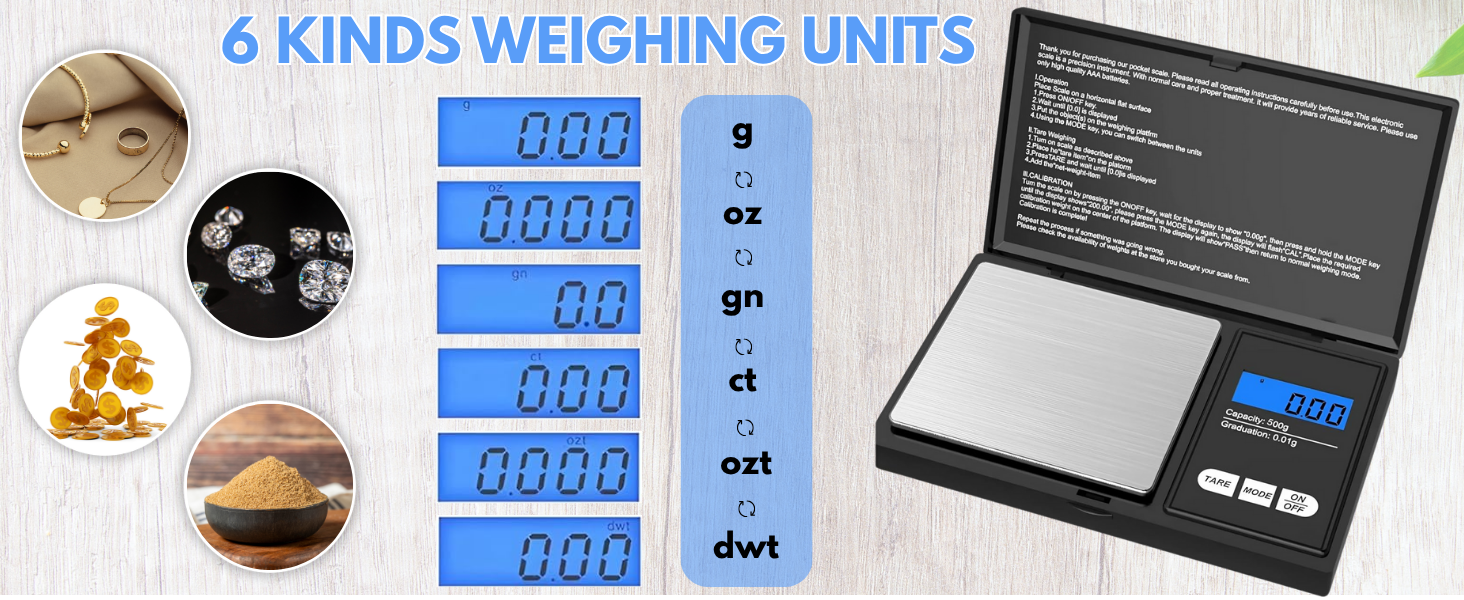 Digital Gram Scale, Jewelry Scale