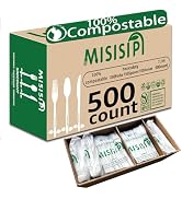 c0mpostable forks spoons knives utensils cutlery silverawre set