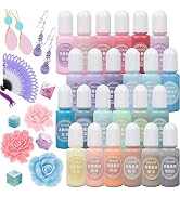 24 Colors Epoxy Resin Pigment Opaque Solid Liquid Colorant High Concentration for Jewelry Art Cra...