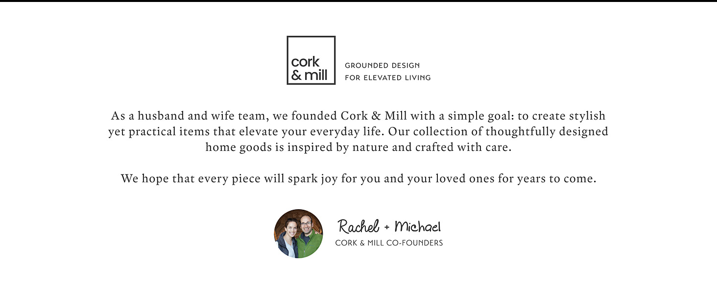 cork and mill home decor founders note