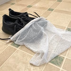 Organic Cotton Laundry Bag with Shoes
