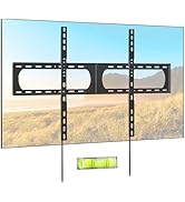 PUTORSEN 37-140'' Heavy Duty TV Wall Mount, up to 275lbs, Low Profile Fixed TV Wall Mount, with Q...