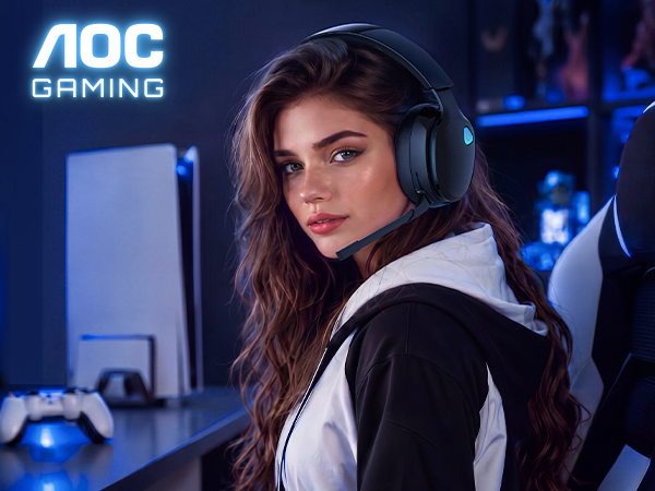 AOC Wireless Gaming Headset for PS5 PC Switch