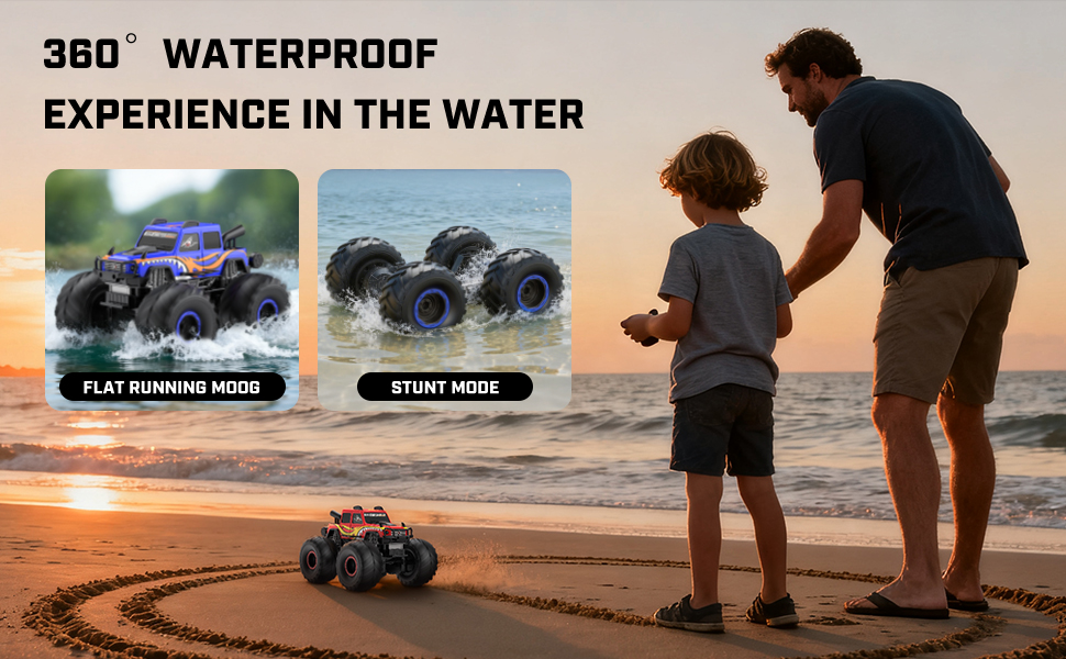 rc truck monster truck toy amphibious waterproof