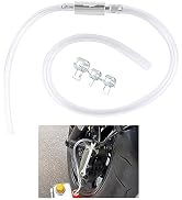 KIFIDAN Motorcycle Brake Bleeder Hose,One Way Check Valve Brake Fluid Bleeder Kit with Tube & Cla...