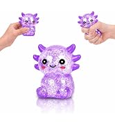 Jiezipeasy Axolotl Squishy Toy, Soft Slow-Rising Fidget Stress Toy, Cute Squeeze Sensory Toy for ...