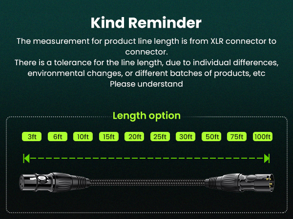 XLR to XLR Cable