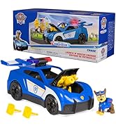 Paw Patrol: Search & Rescue, Chase Launch 'N' Rescue Cruiser with Figure & 2 Projectiles, Lights,...
