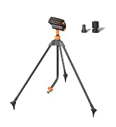 Diivoo Garden Sprinkler with Tripod Base, Mini Turbo Oscillating Water Sprinklers for Yard, Adjus...