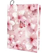 CRASPIRE Cherry Stretchable Book Cover Sakura Flower Washable Reusable Large Nylon Book Protector...