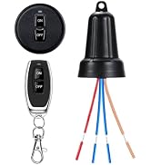 NEWNEWLIU AC100V Waterproof Wireless Light Switch and Receiver kit,AC100V/120V/240V/10A Relay RF ...