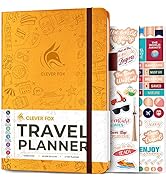 Clever Fox Travel Journal – Vacation Planner with Budget Plan, Packing List, Expense Tracker & Tr...