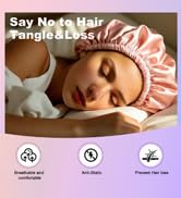 silk hair bonnet for sleeping,Silk anti frizz sleeping cap,adjustable bonnet