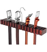HOUNDSBAY Block Belt Hanger for Closet, Tie and Belt Organizer for Closet Door, Wall Closet Organ...