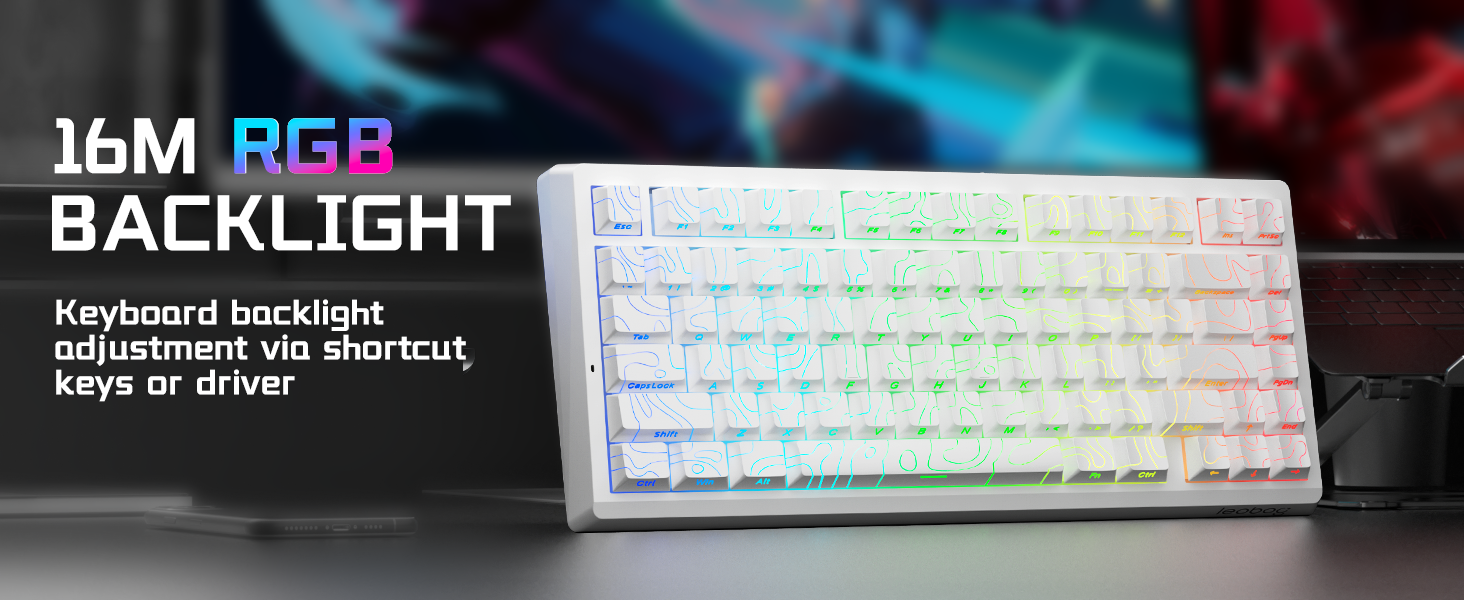 75% backlit mechanical gaming keyboard