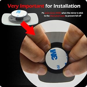 Ampper Square Blind Spot Mirror