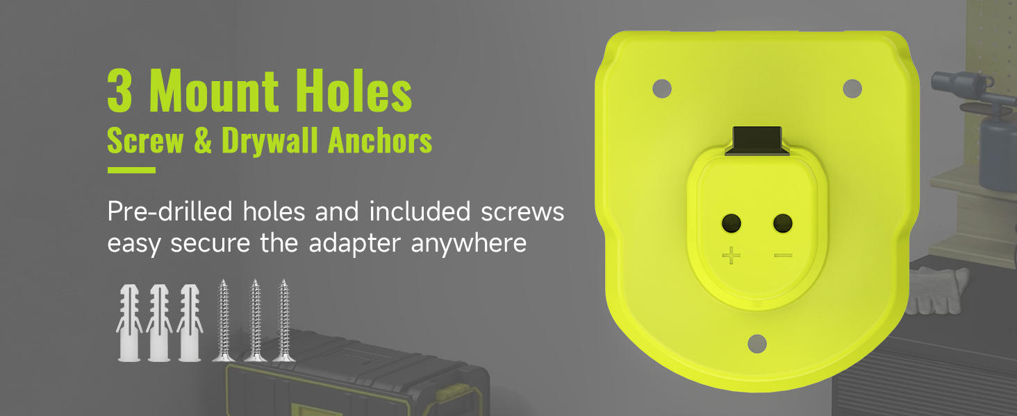 3 mount holes