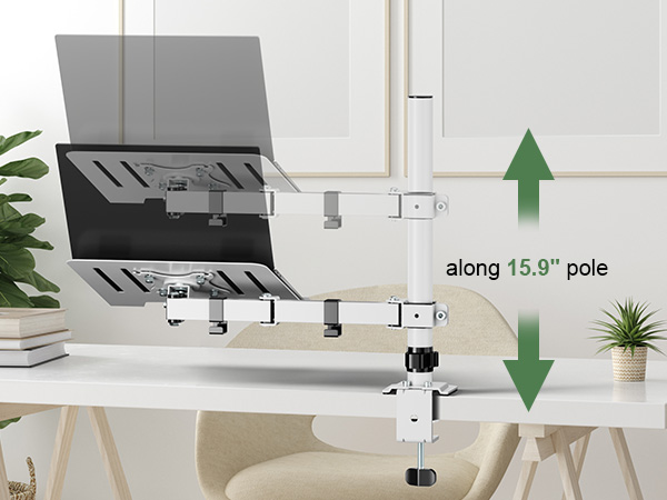 height adjustable laptop holder desk