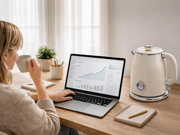 Mecity Electric Kettle Retro Style