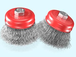 Wire Wheel Brush Set for 4-1/2" Angle Grinder