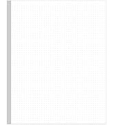 Unpunched Dotted Paper, Letter Size 100Sheets / 200Pages Loose-Leaf Paper, 100gsm White Paper, 8....