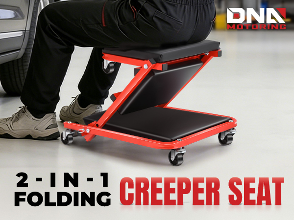 2 IN 1 Rolling Folding Car Creeper