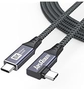 Right Angle USB C Cable 6ft, 90 Degree USB4 40Gbps Data Transfer 8K/5K@60Hz | 4K@144Hz Video, 240...
