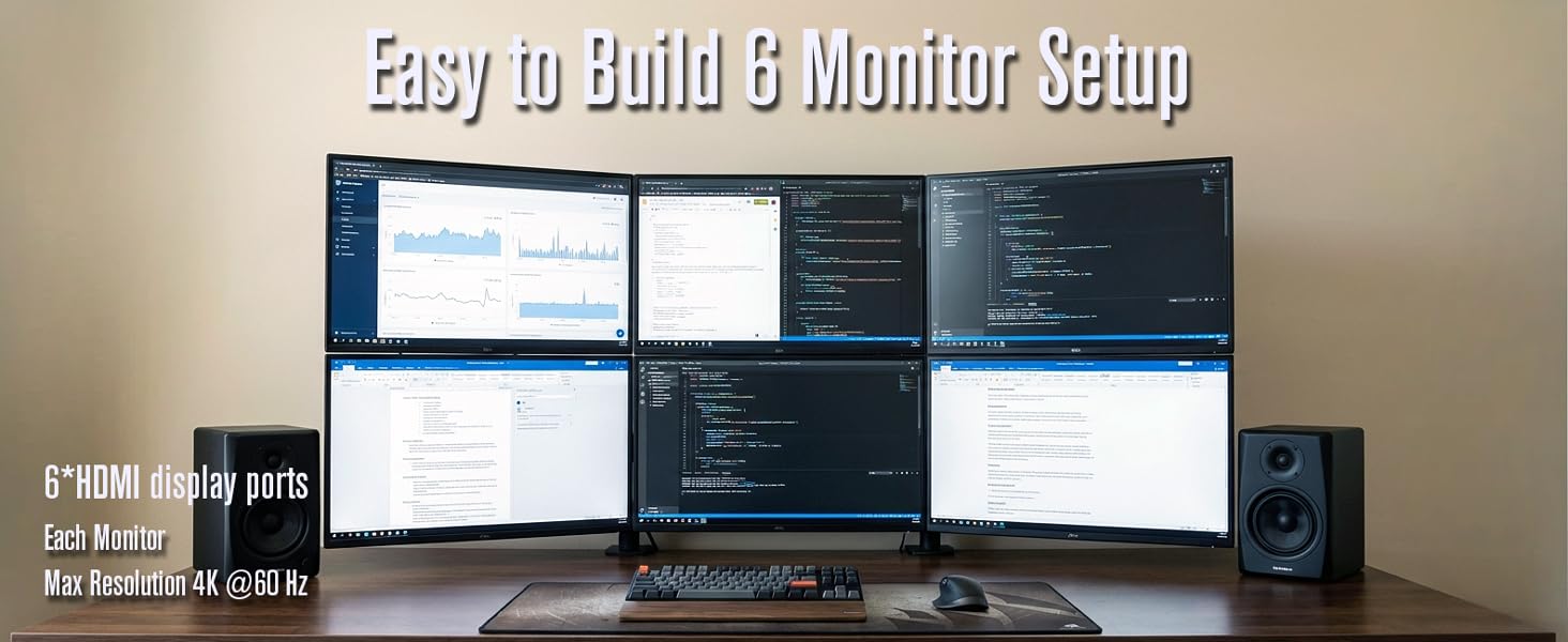 SRhonyra SR56T6H61 6gb video card easy to build 6 monitor setup