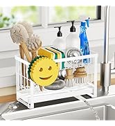 Taugast Sponge Holder for Kitchen Sink with Flexible Sponge Holder Smiley Face,2 Tier Kitchen Sin...