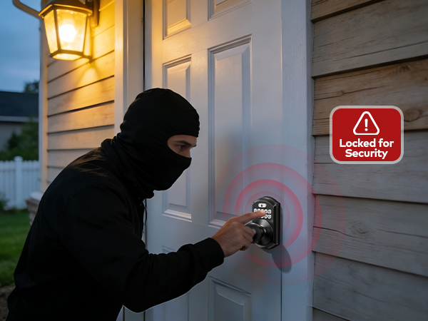 When someone enters the wrong password 10 times, the door lock will be disabled for 3 minutes.