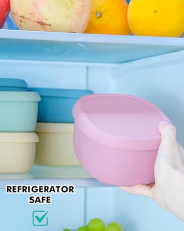 Food Storage Containers Set of 3 Lunch Box Bento with Lids BPA Free
