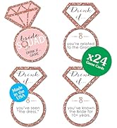Big Dot of Happiness - Drink If Game - Bride Squad - Rose Gold Bridal Shower or Bachelorette Part...