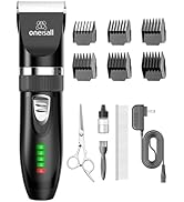 oneisall Quiet Cat Clippers for Matted & Long Hair, 2-Speed Cordless Pet Shaver Grooming Kit for ...