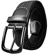 JIFANPAUL Elastic Braided Belt for Men and Women,Stretchable Adjustable Web Woven Belt for Work,C...