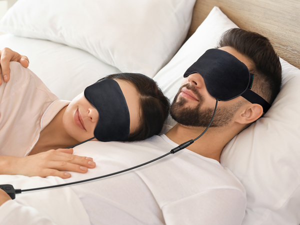 Heated eye mask