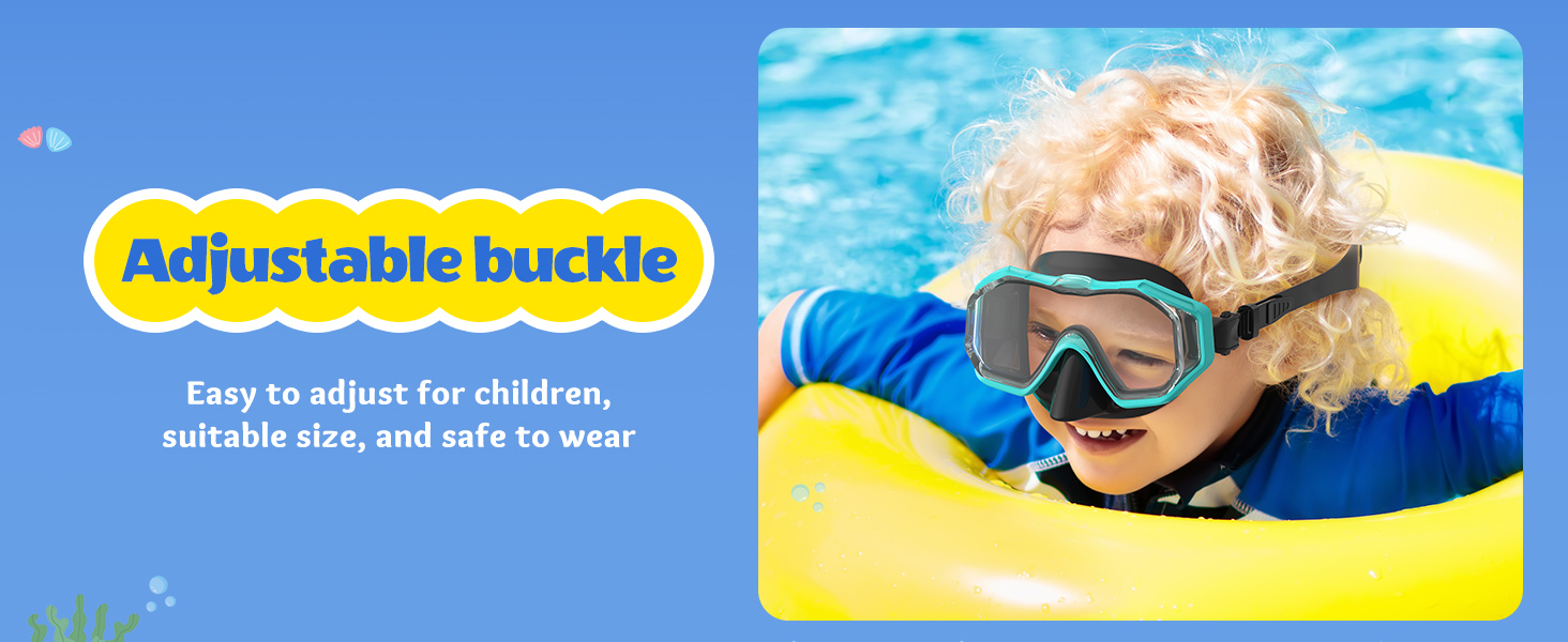 Kids Swimming Goggles with Nose Cover