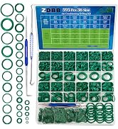 ZDBB 595 Pcs Automotive AC O Rings Kit, SAE and Metric Air Conditioning Orings Assortment Set for...