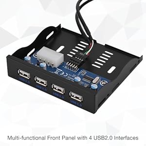 4-Port Front Panel USB Hub