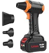 OGMAPLE Compressed Air Duster Cordless Leaf Blower Dust Blower Compatible with 20V Removable and ...