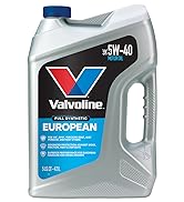 Valvoline European Vehicle SAE 5W-40 Full Synthetic Motor Oil 5 QT