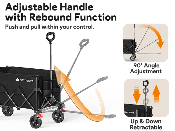 folding wagon cart with wheels